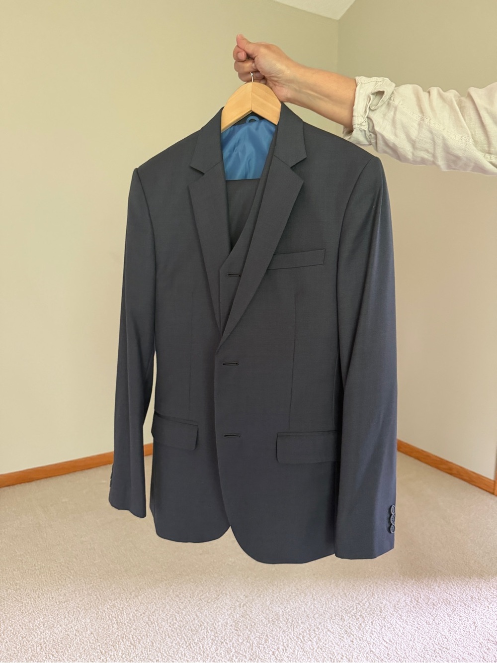 3-Piece Custom Gray Suit